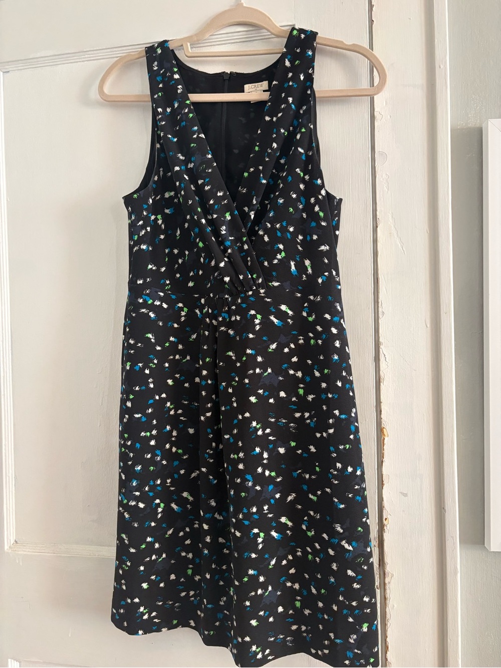 J. Crew Sleeveless Black A-Line Dress
